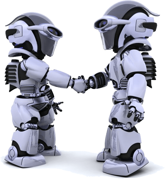 clients_formation deux robots se serrent la main